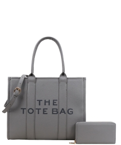 The Tote Bag For Women With Wallet DS-9145W GRAY